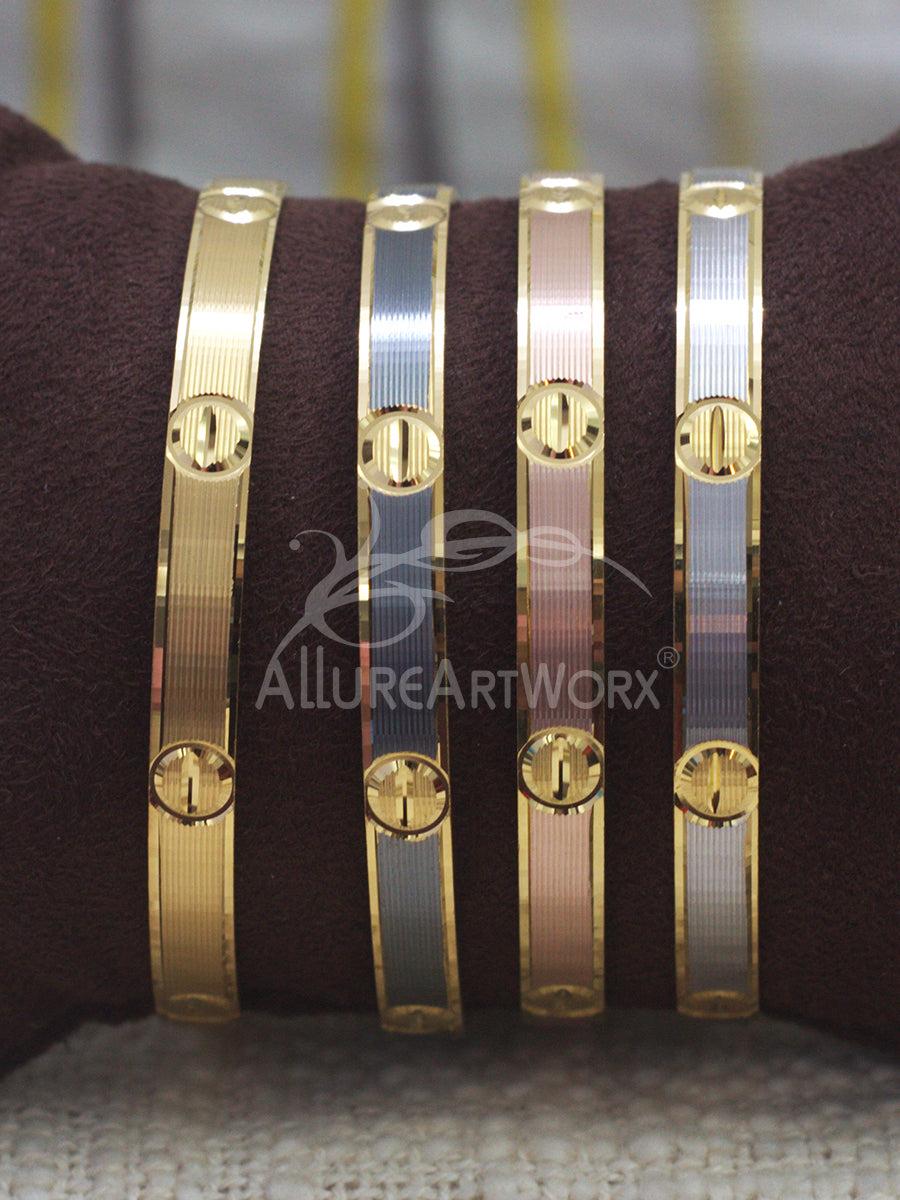 Trendy Bangles(Four-tone)