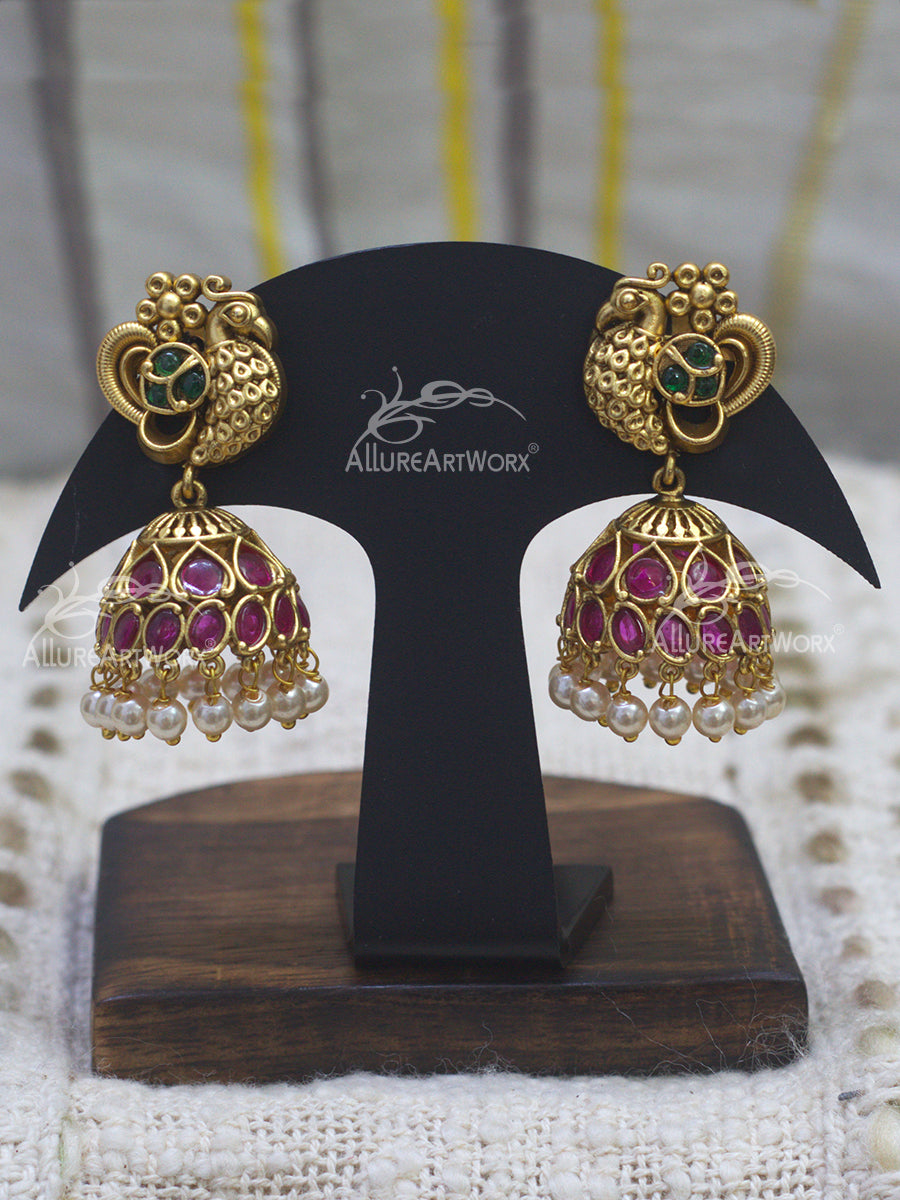 Peacock Jhumkas