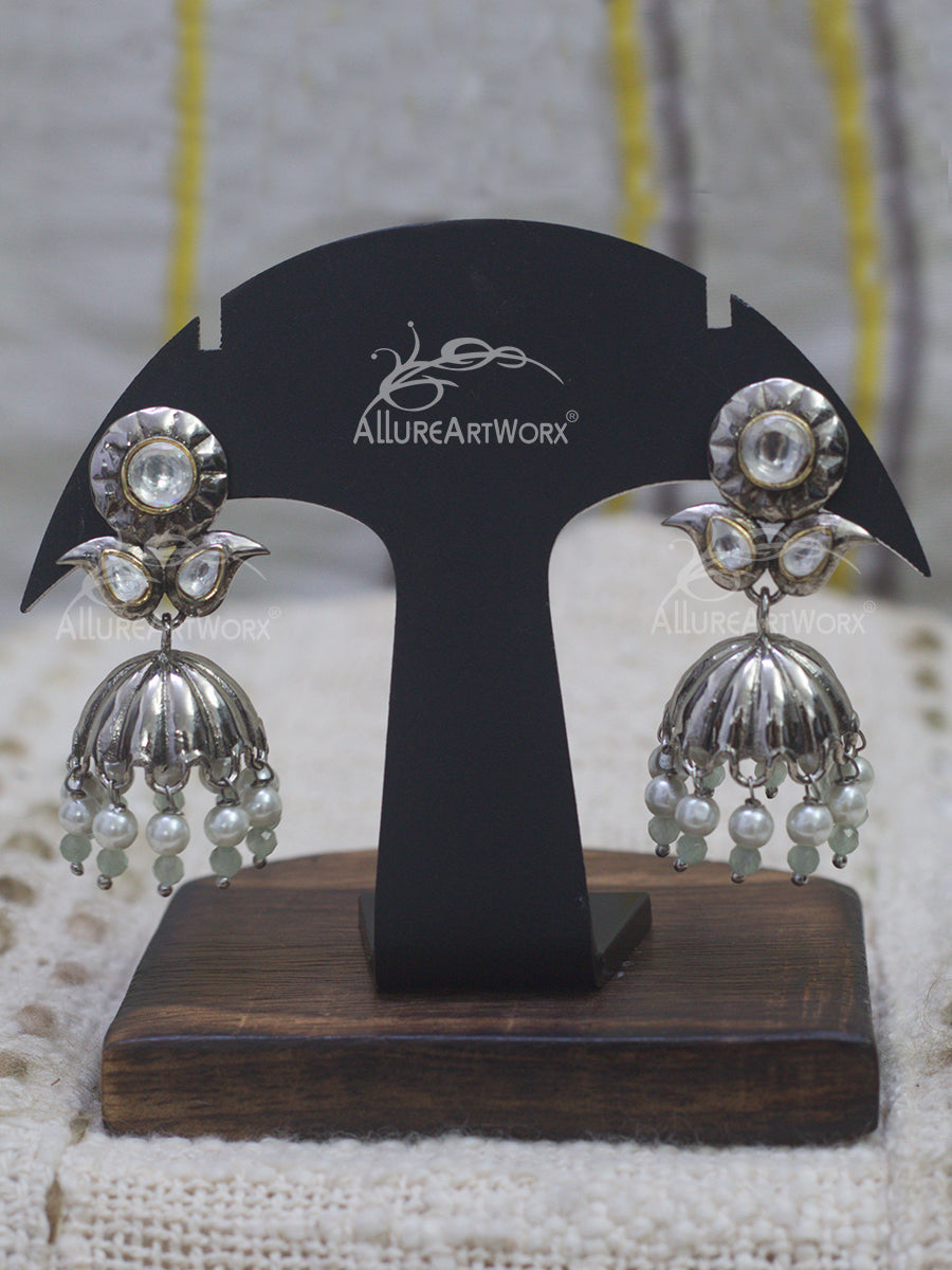 Traditional Jhumkas(pastel green)