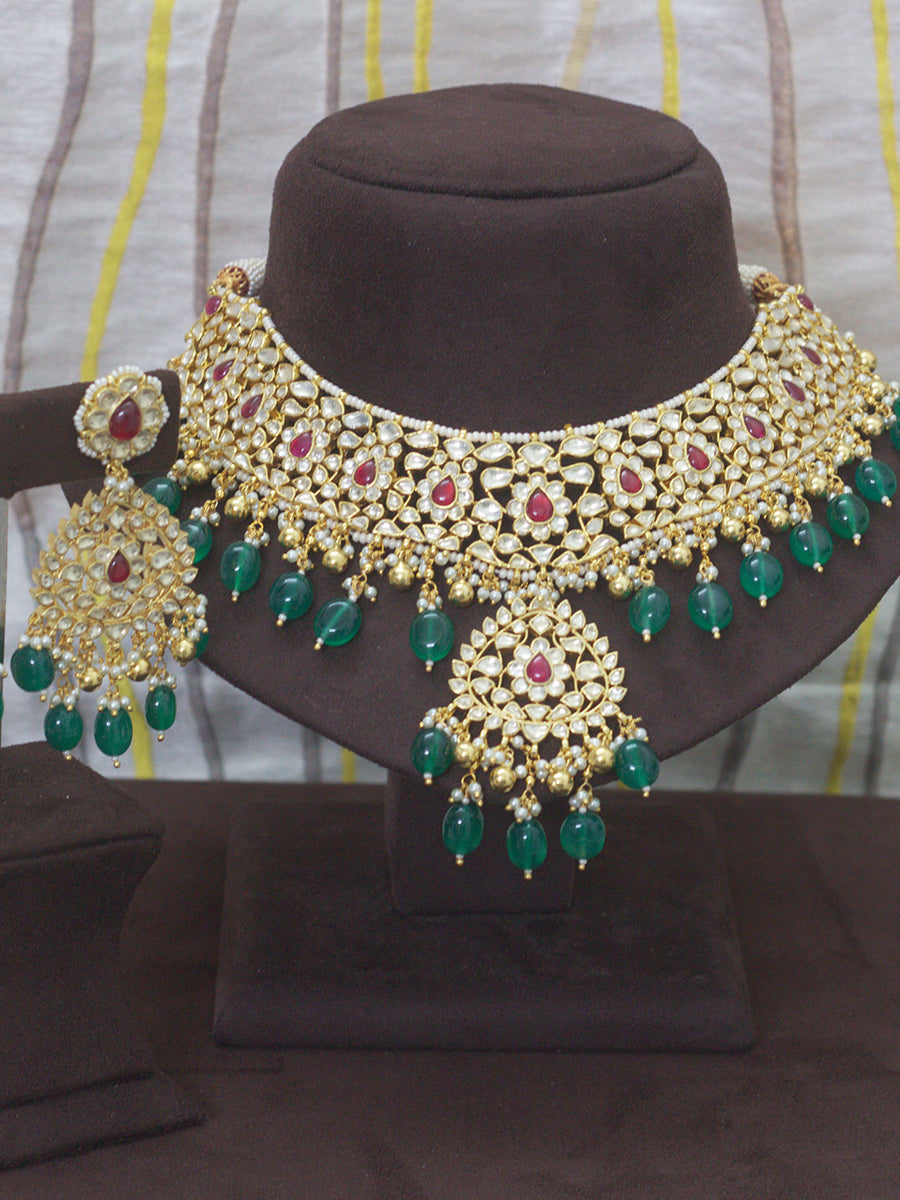 Jadau Necklace(screw back)