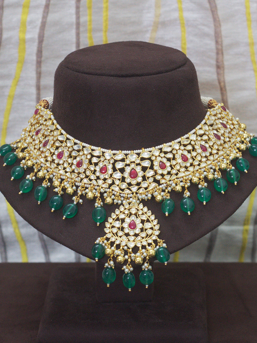 Jadau Necklace(screw back)