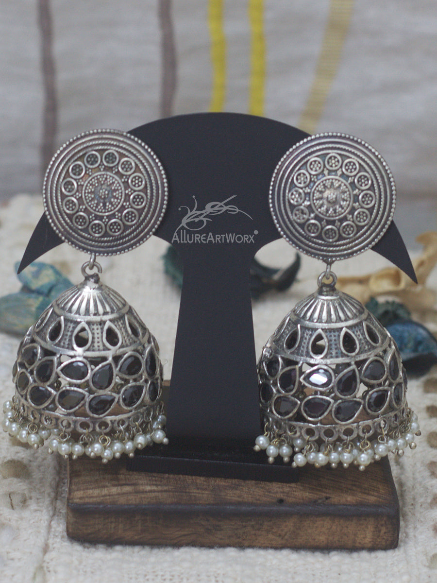 Traditional Earrings(black-big)