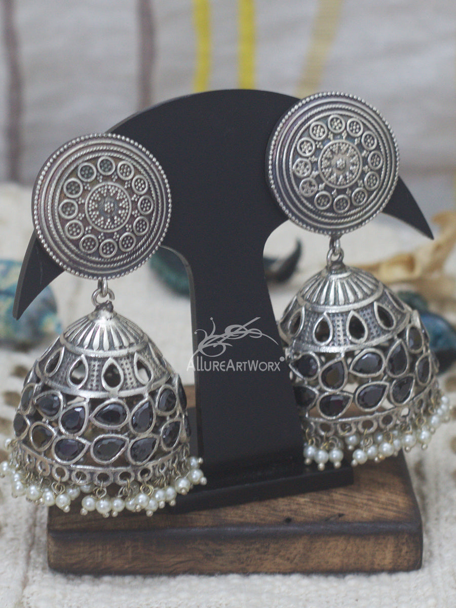 Traditional Earrings(black-big)