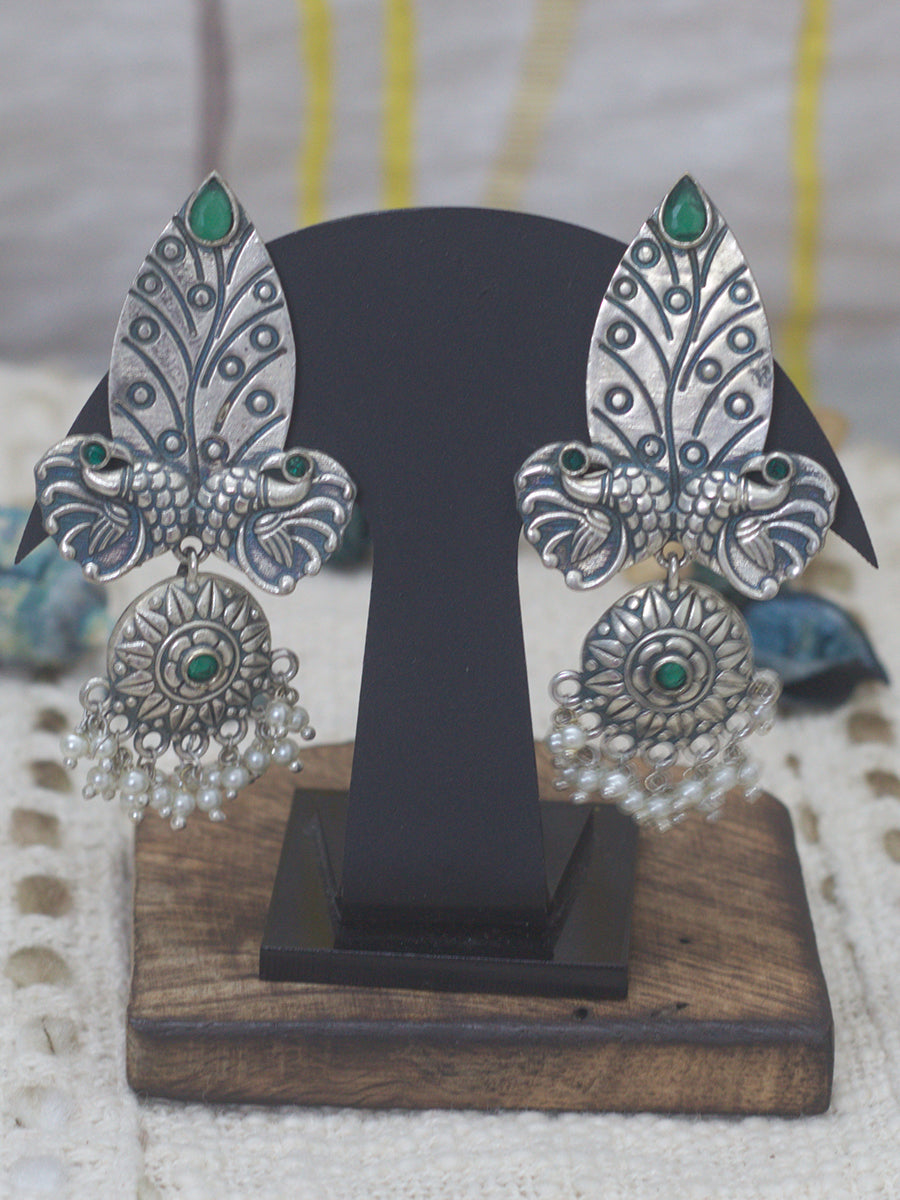 Peacock Earrings(green)