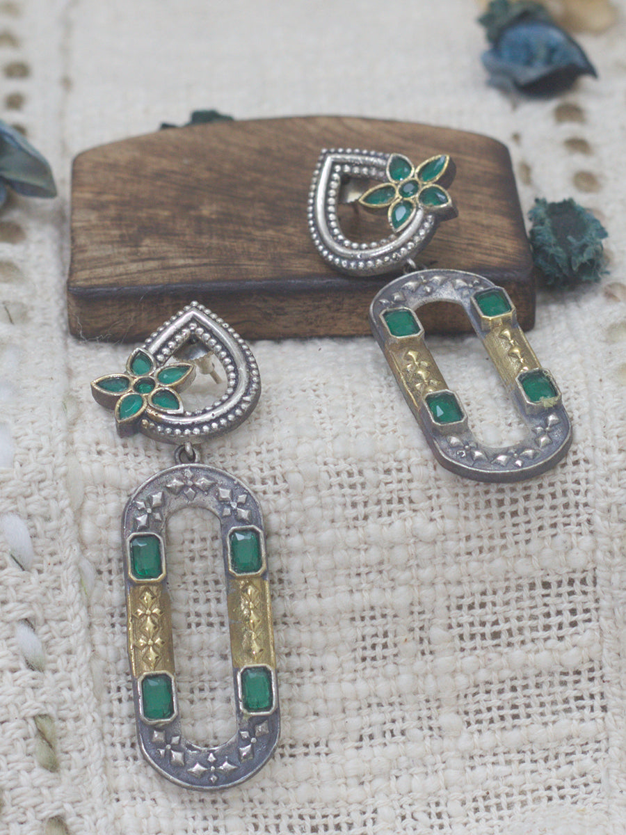 Long Earrings(two tone)