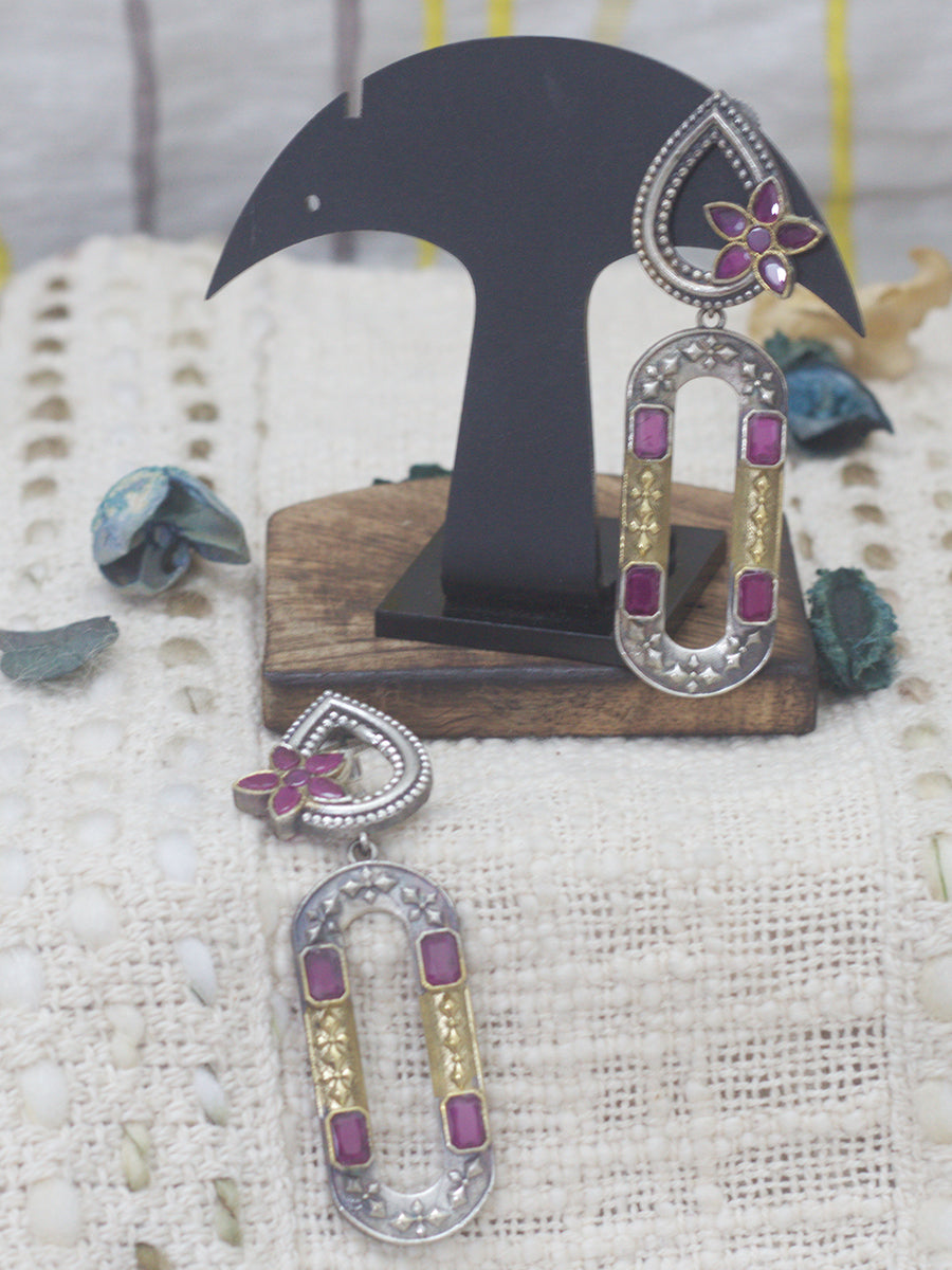 Long Earrings(two tone)