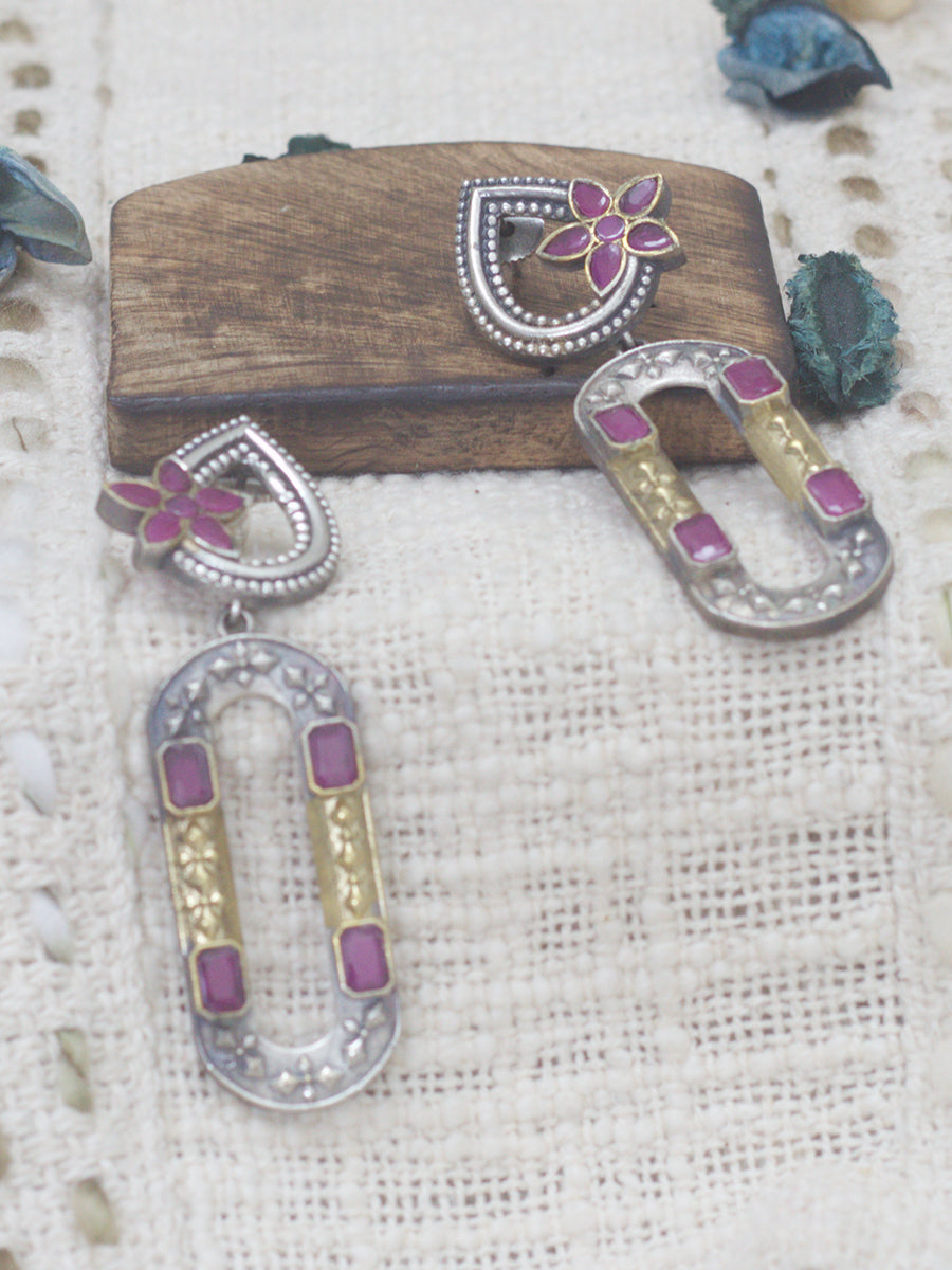 Long Earrings(two tone)