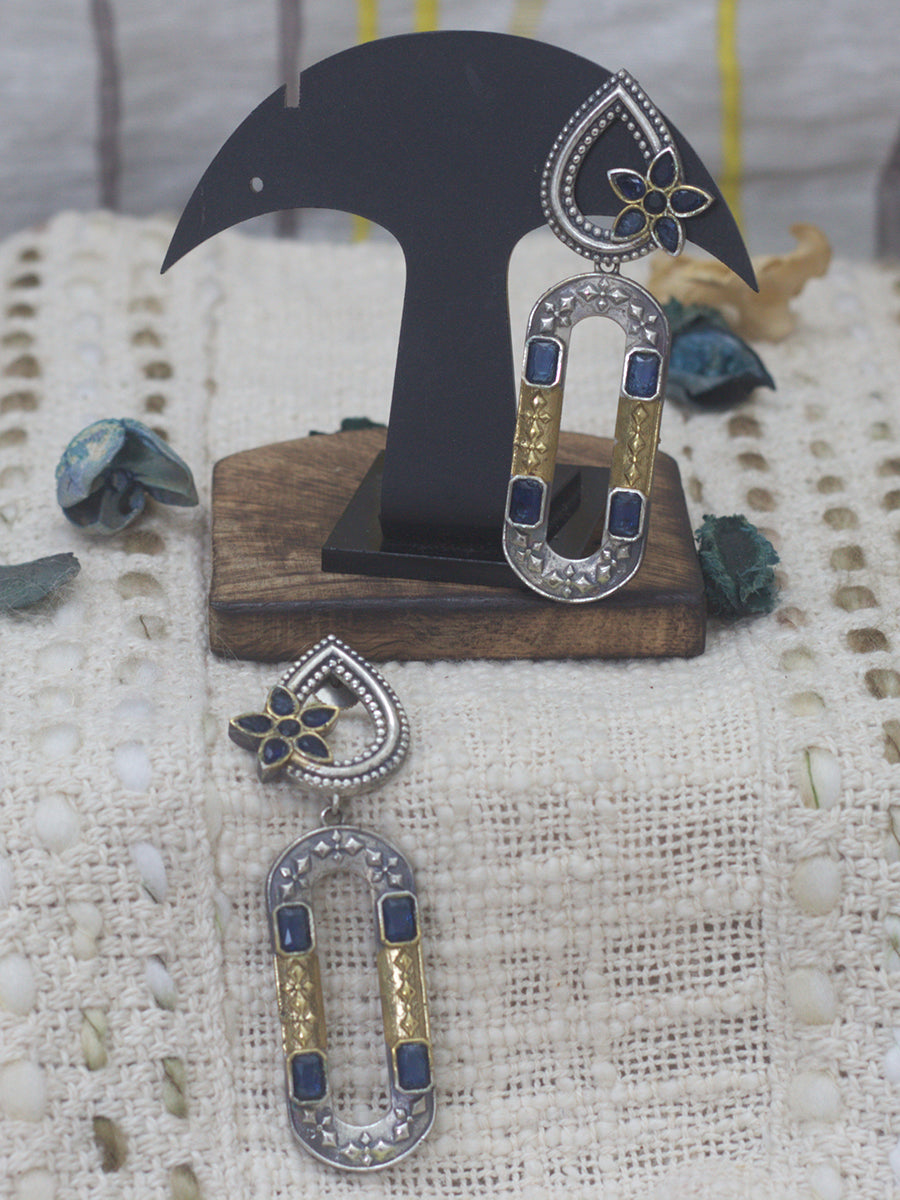 Long Earrings(two tone)