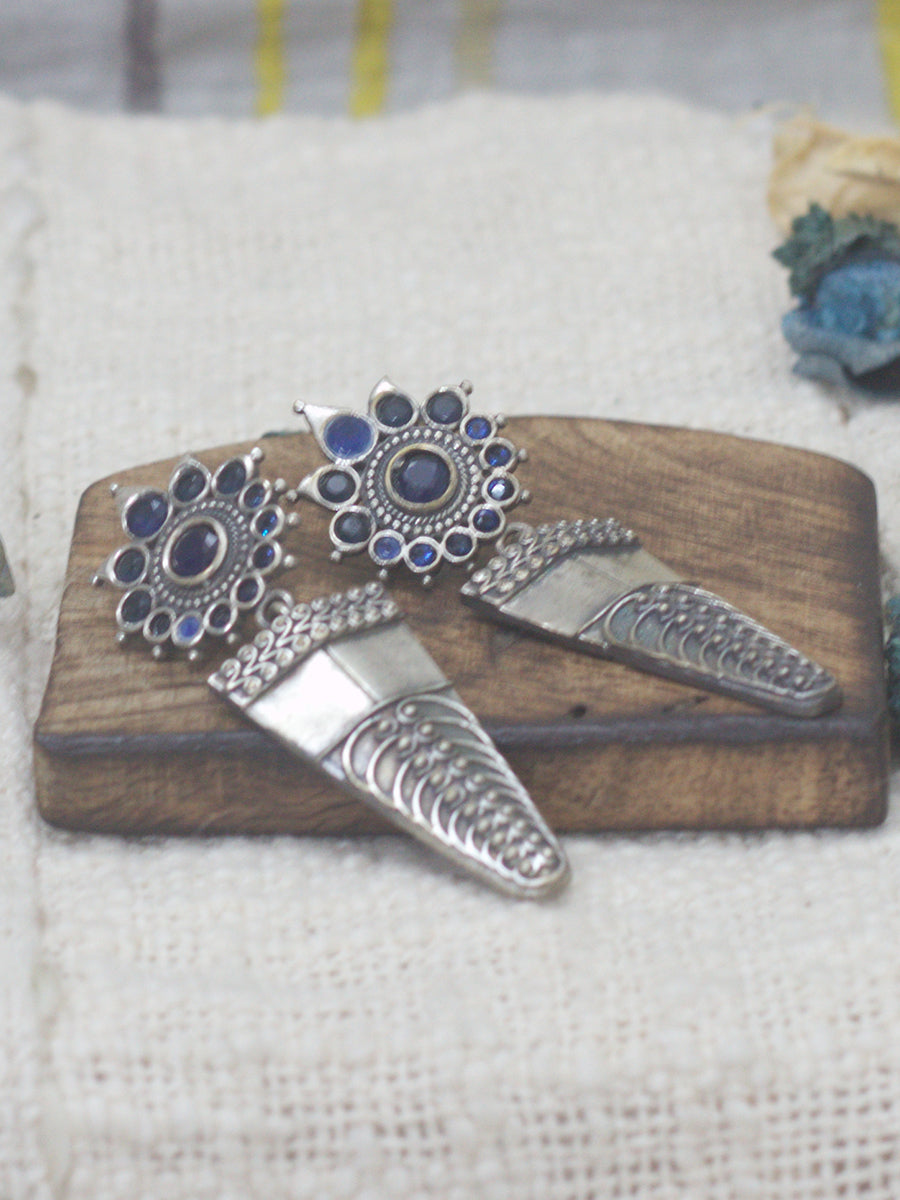 Trendy Earrings(blue)