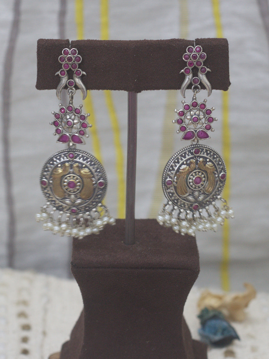 Trendy Earrings(long-two tone)