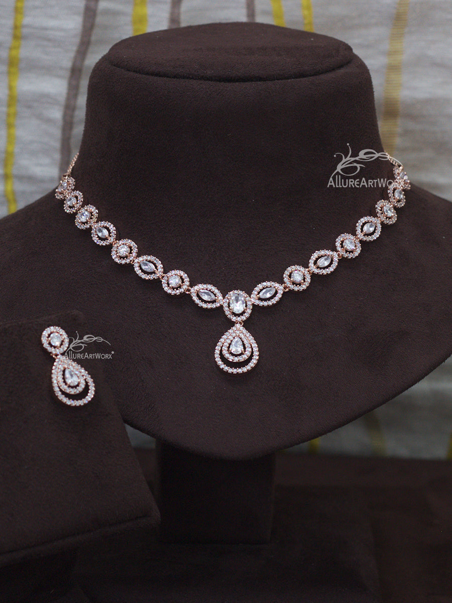 Trendy Necklace(Rosegold)