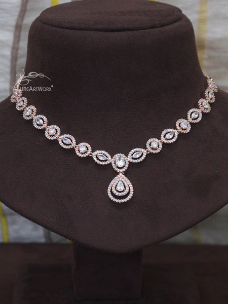 Trendy Necklace(Rosegold)