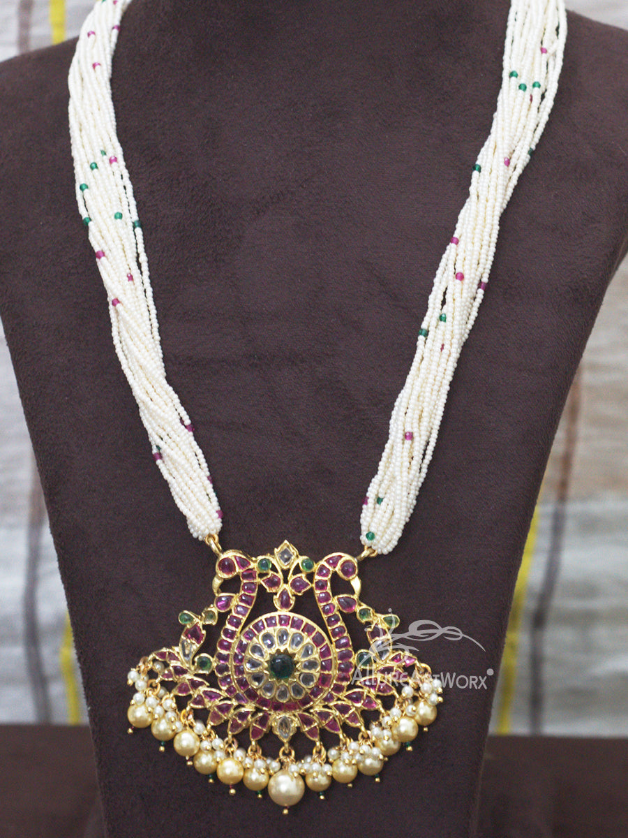 Peacock Necklace(uncuts)