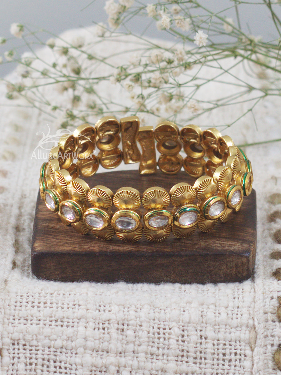 Kundan Bracelet(cuff)