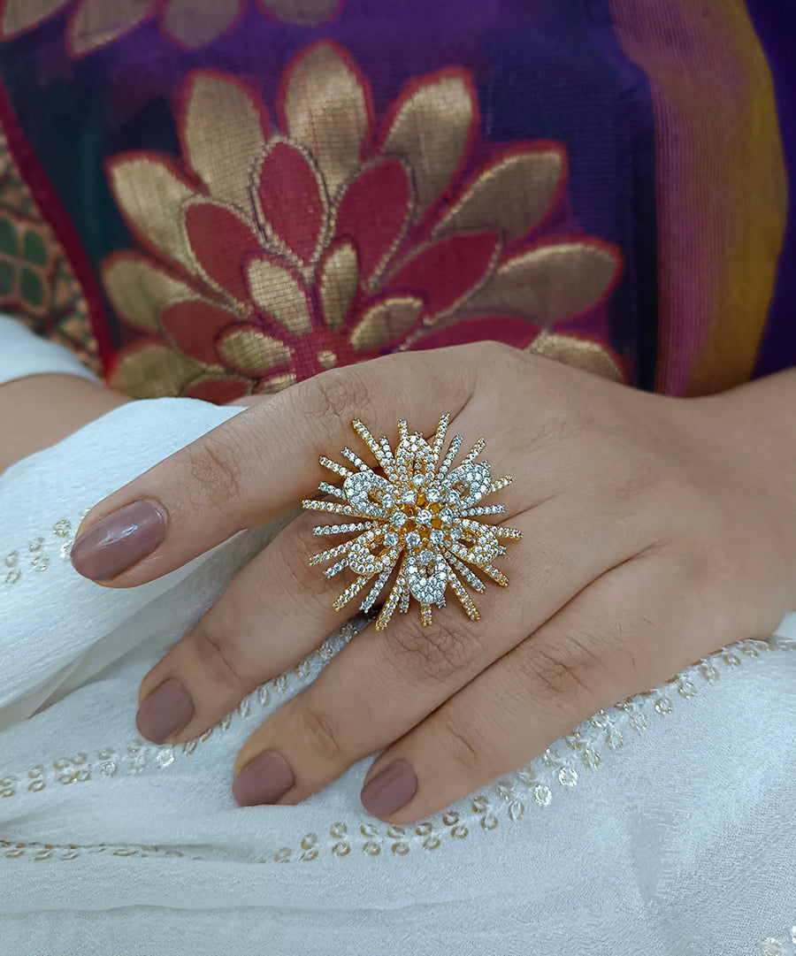 Trendy Ring(Two tone)