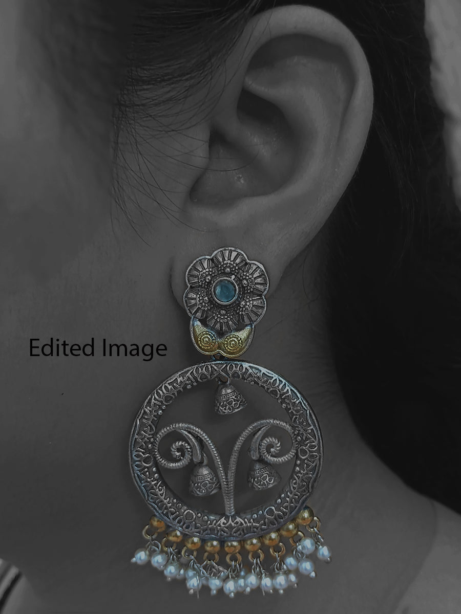 Trendy Earrings(long-two-tone)