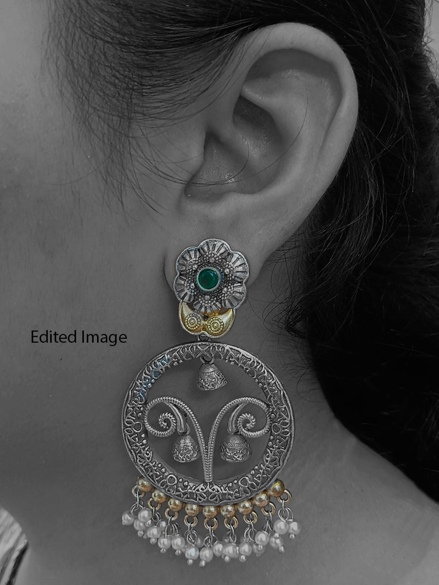 Trendy Earrings(long-two-tone)