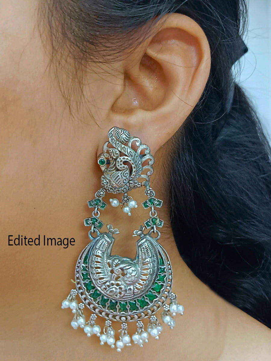 Peacock Earrings(green)
